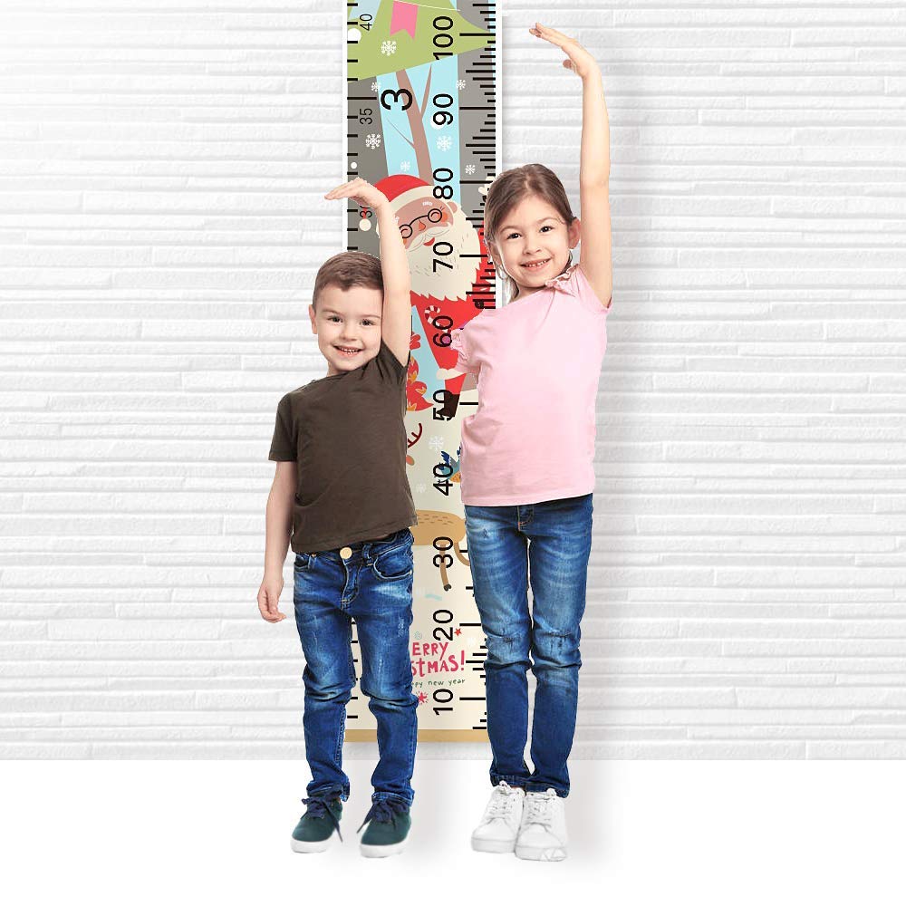 Wall Nursery Decor with Canvas & Wood Frame Height Measurement Ruler G81779
