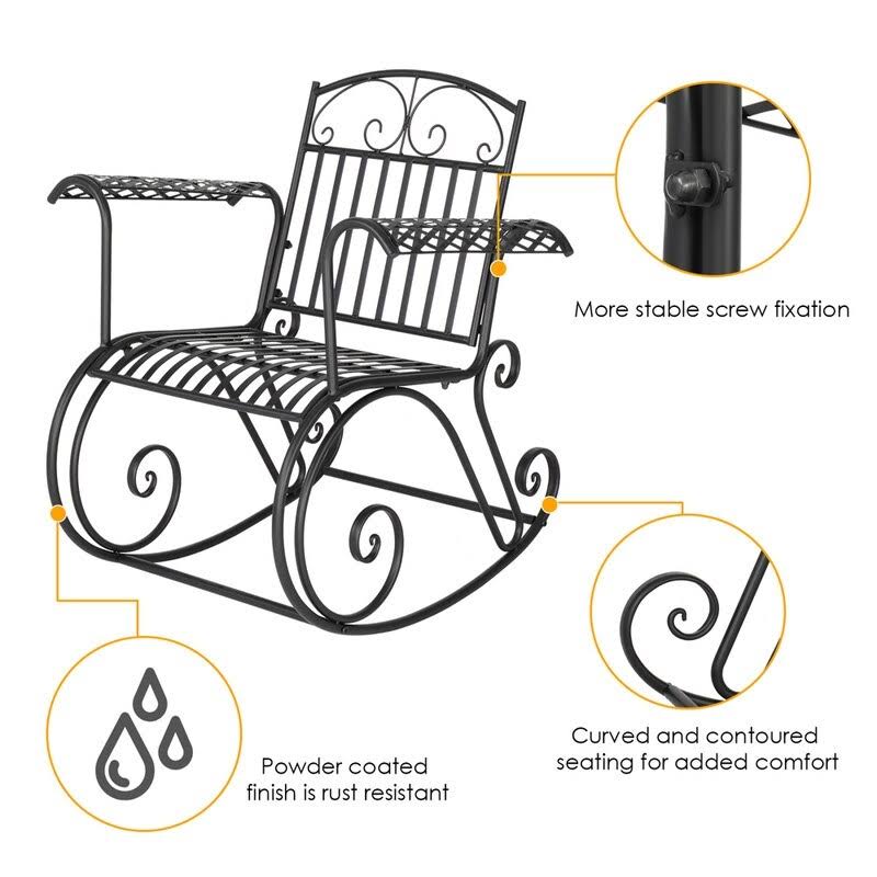 Iron Rocking Chair Q9994