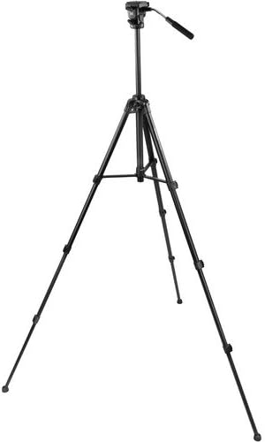 Aluminum Video Tripod System with Fluid Head, Extends to 82”, Max Load 15 lb, Carry Case Z32407