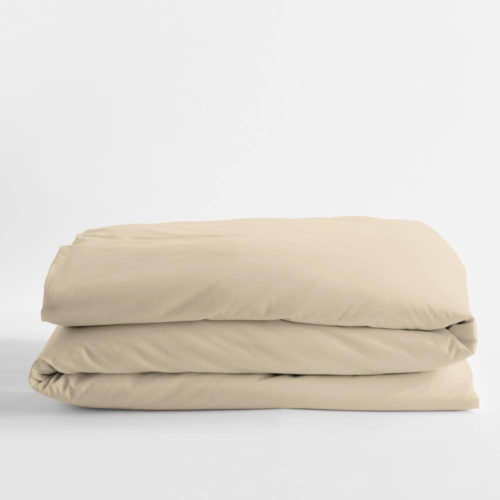 Brown Egyptian Cotton Sateen Full Duvet Cover W151416