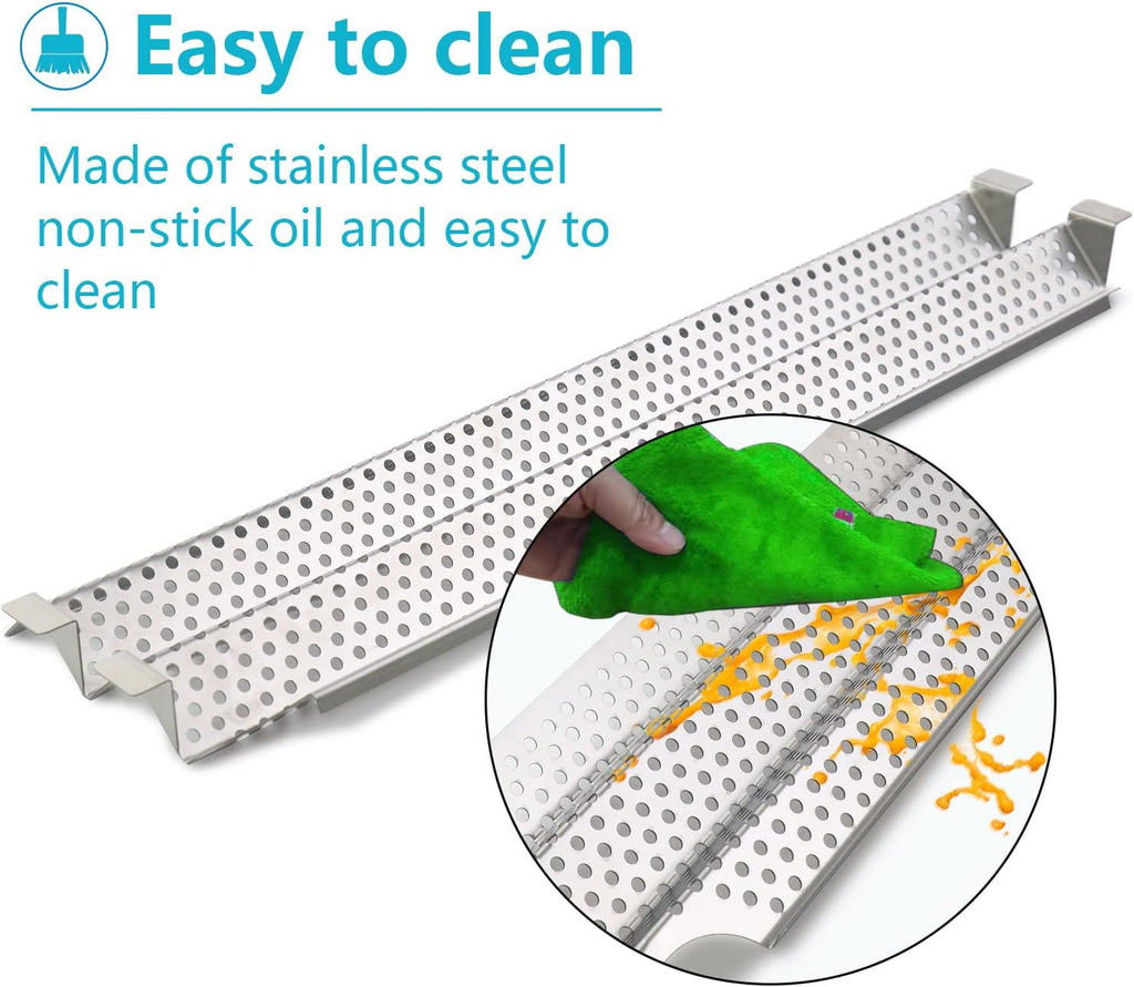 Stainless Steel Grill Heat Plates, 4 Pack A474610
