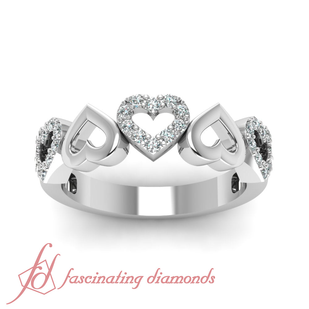 14K White Gold Diamond Wedding Band Z152478