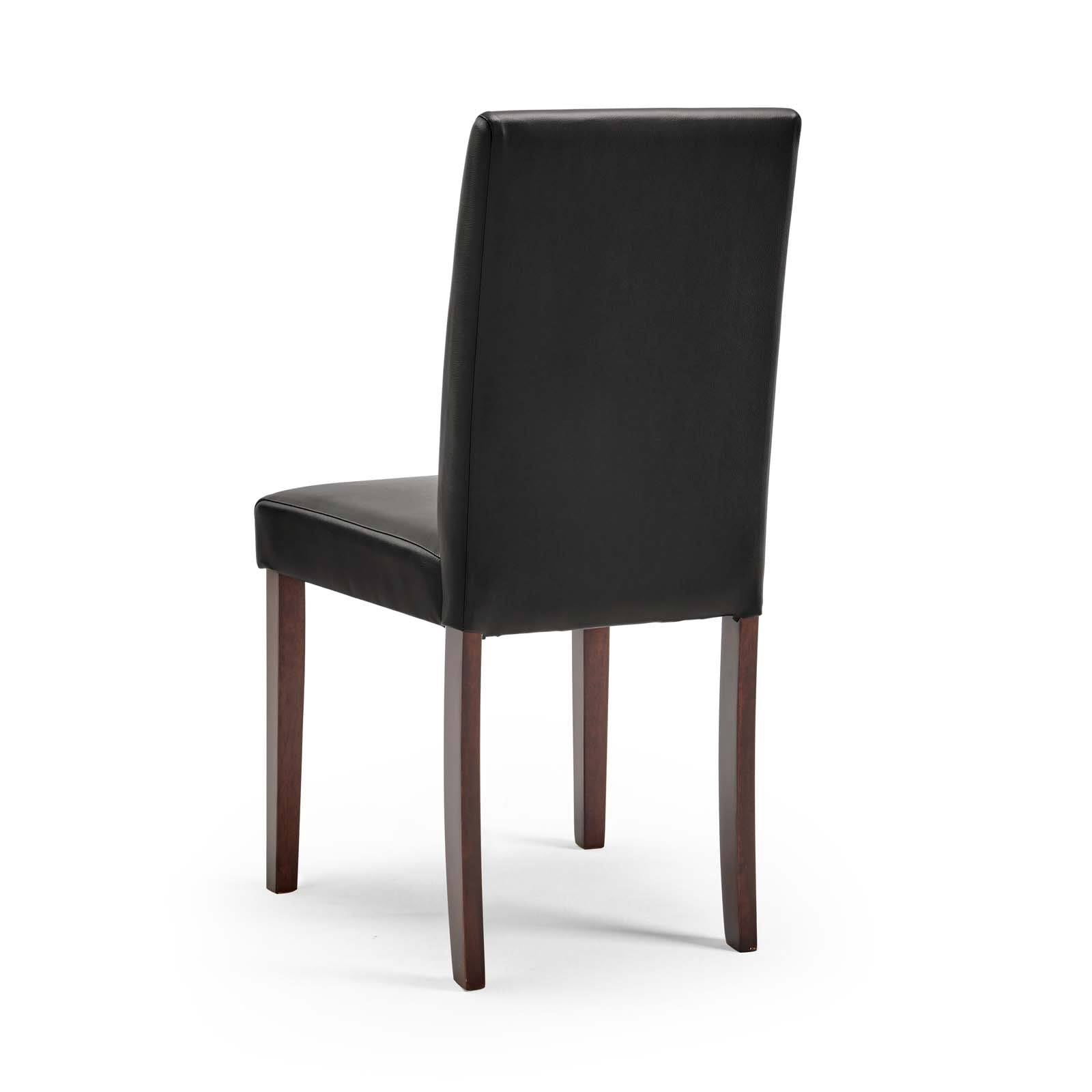 5 Piece Faux Leather Dining Set Cappuccino Black V677154