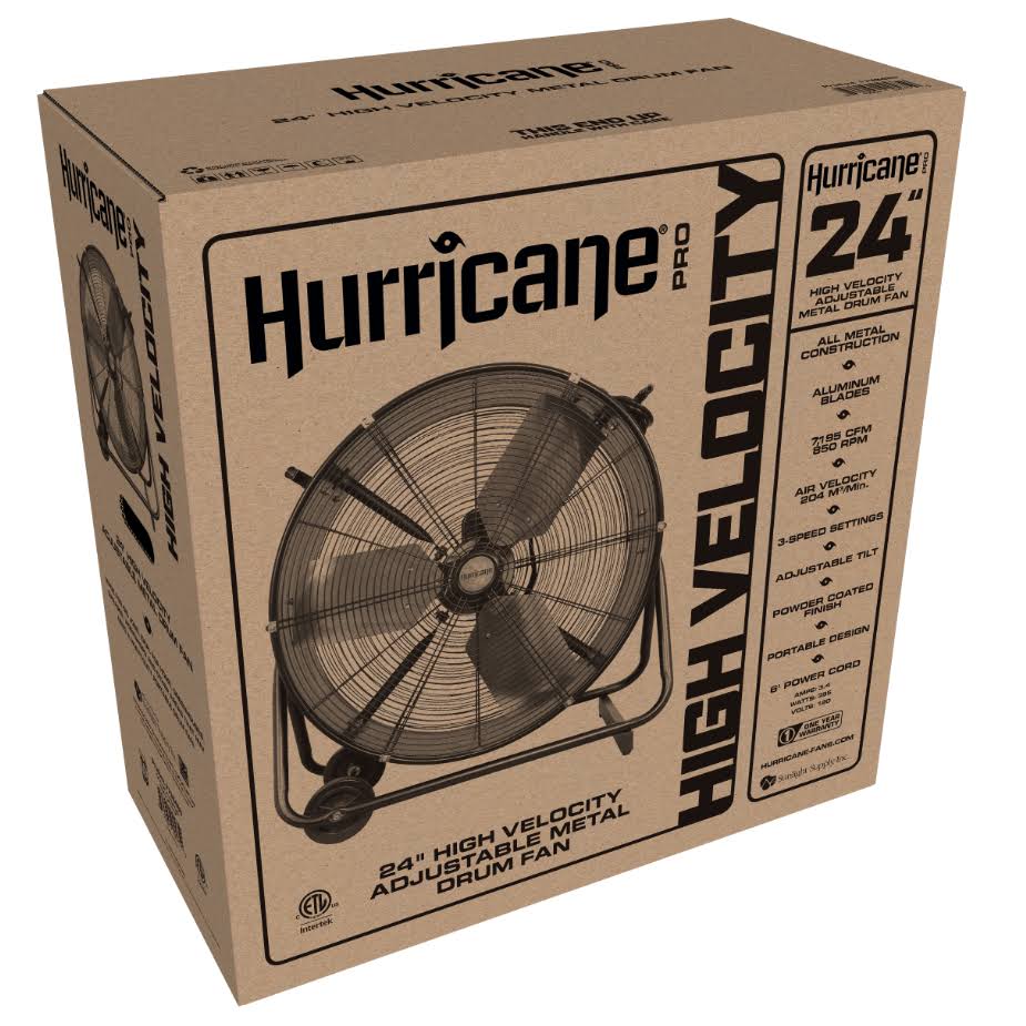24 in Adjustable Tilt Drum Fan L5085