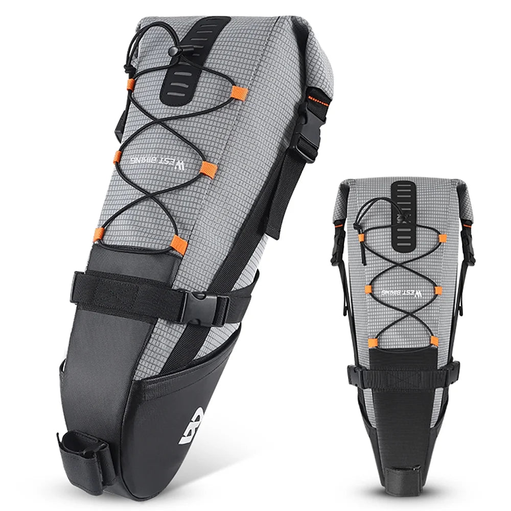 Waterproof Bike Saddle Bag 10L Tail Bag Pannier S12780