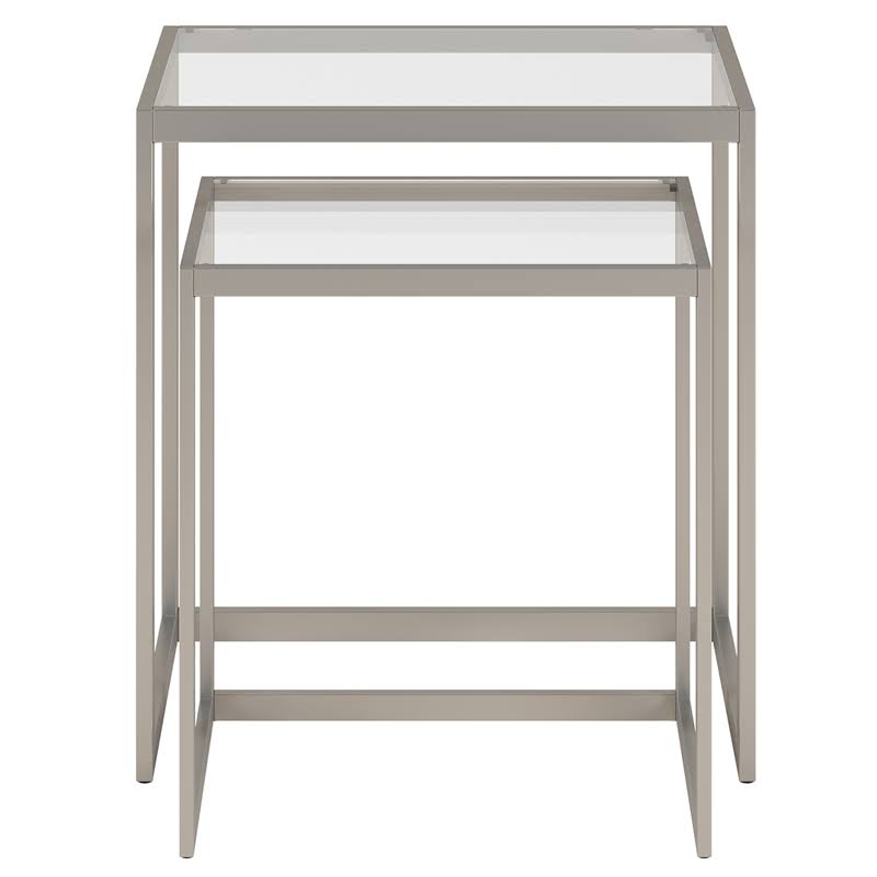 Satin Nickel Nesting Side Table Set F3248