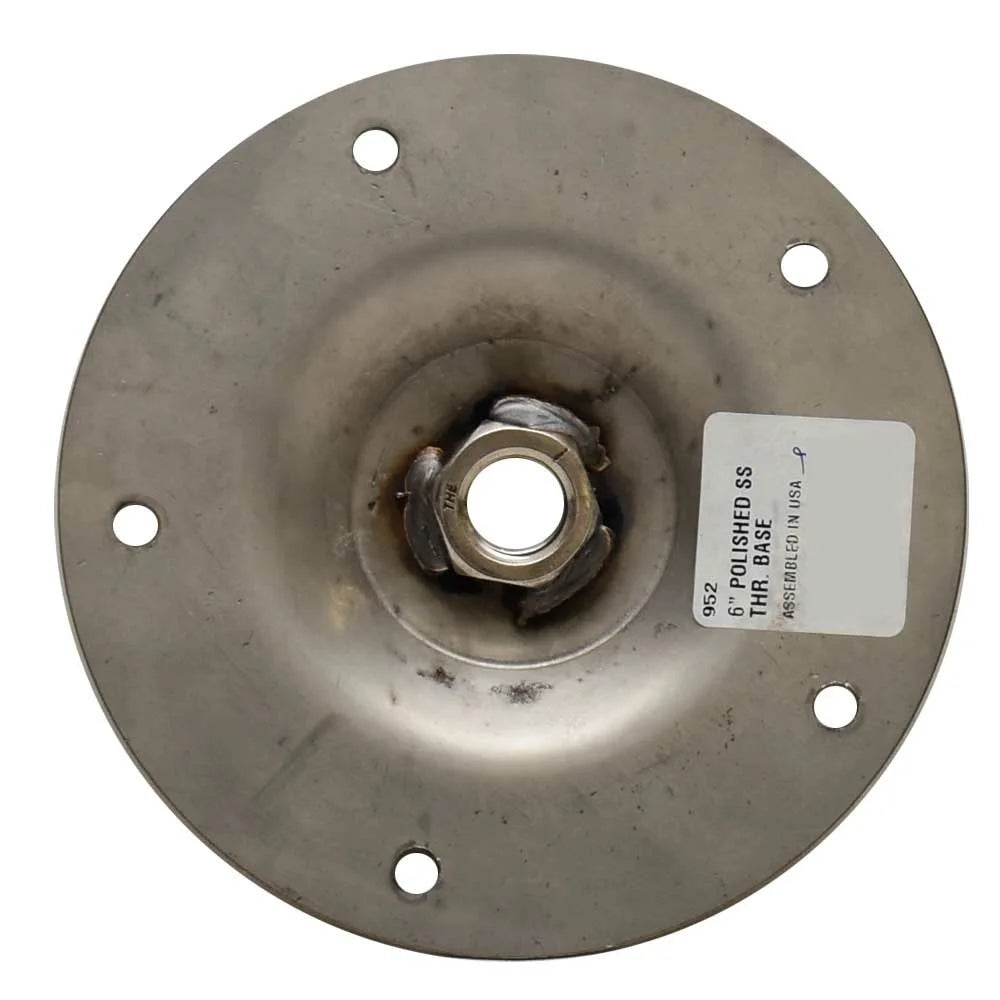 6 3/8 Inch Polished Stainless Steel Boat Ski Pylon Base E791867