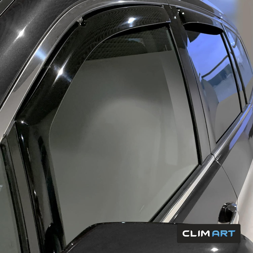 Dark Smoke In-Channel Window Deflectors 4pcs O1226