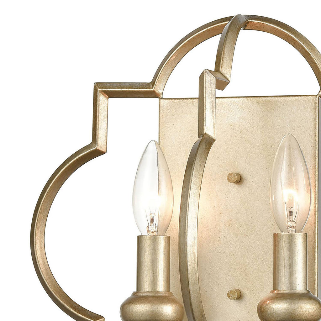 Aged Silver 2-Light Sconce L71962