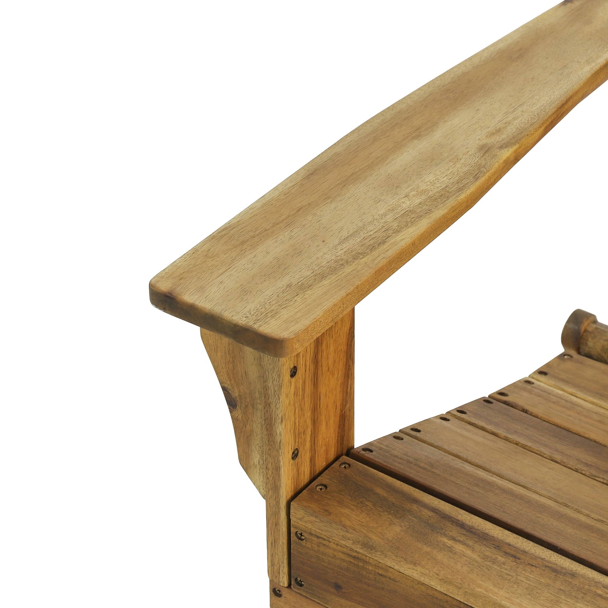 Acacia Wood Foldable Adirondack Chair X3007