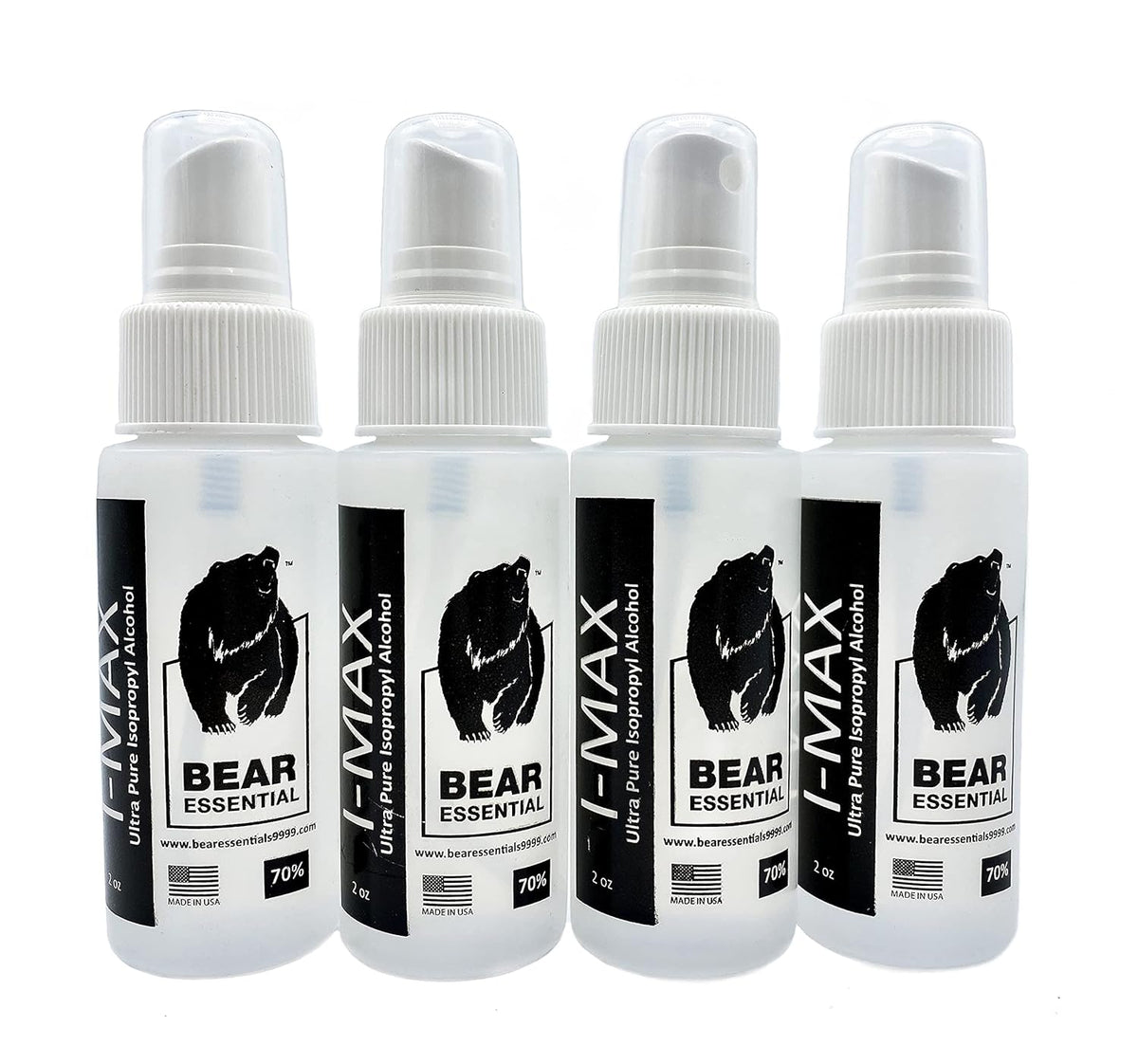 High Purity USP Grade Isopropyl Alcohol 99.5+% 20 Liters with Four 2 oz USP Grade IPA 70% Spray Bottles A449875