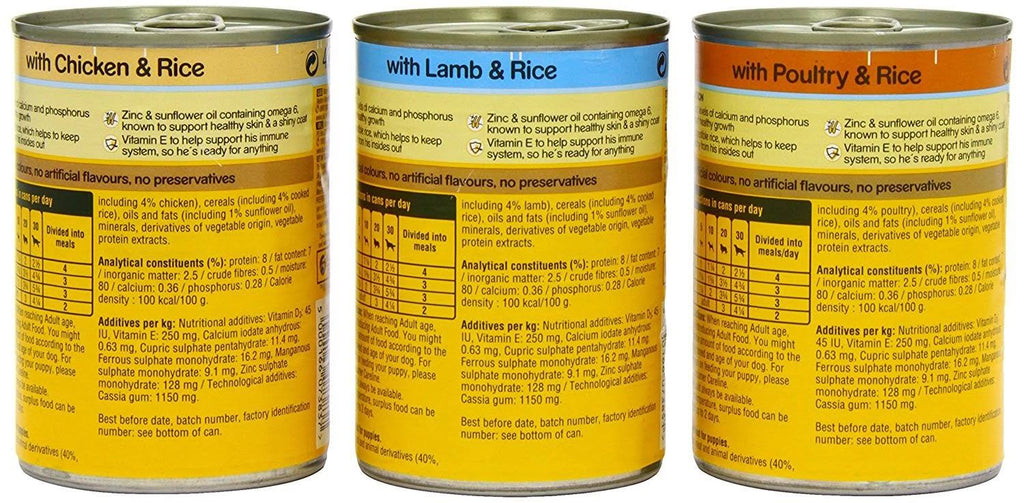 Pedigree Can Cuts in Jelly Tinned Puppy Food 6 X400g X3358