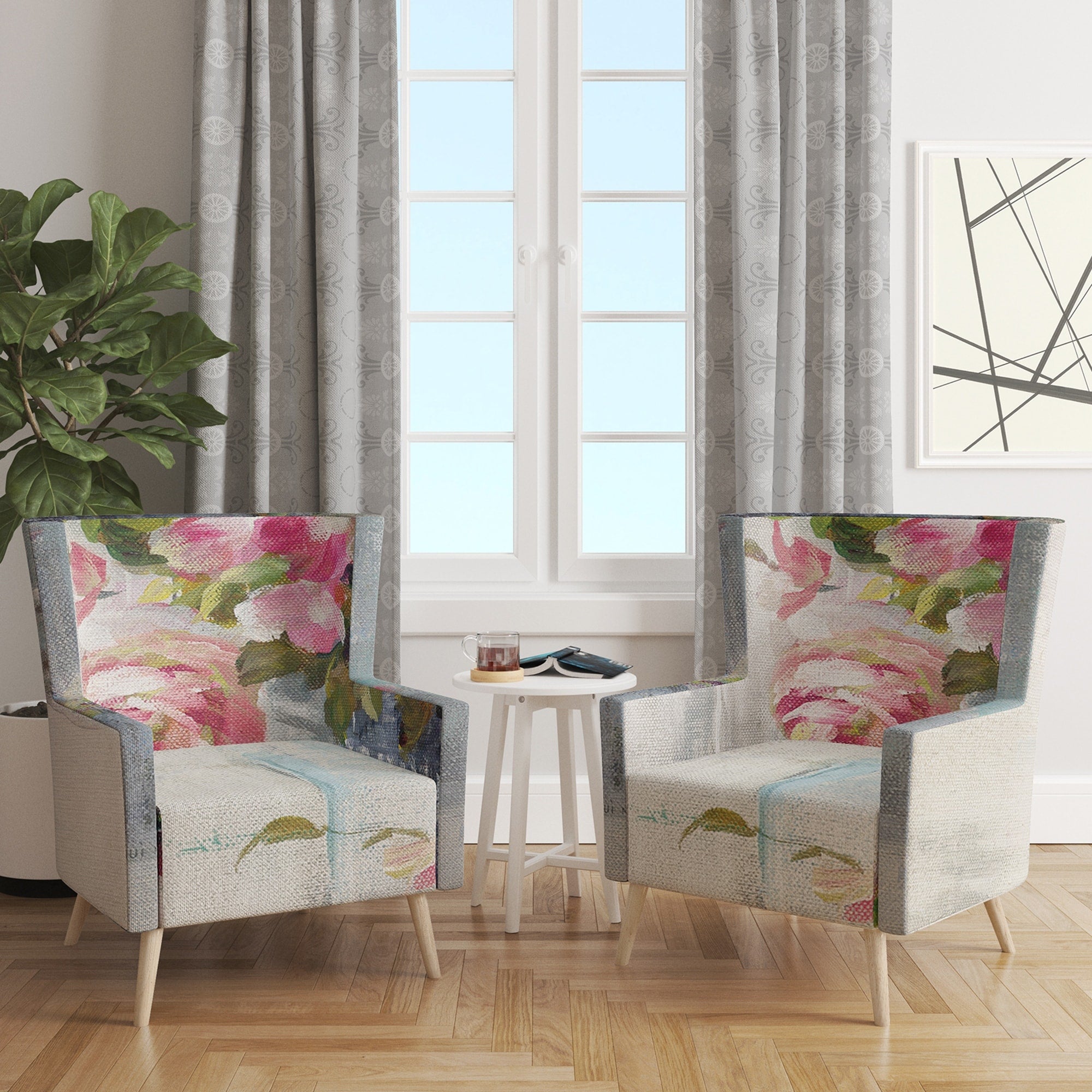 Upholstered Cabin & Lodge Accent Chair B1630