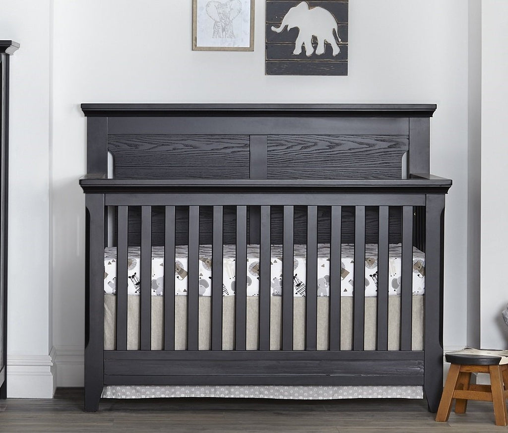 4 in 1 Convertible Crib in Classic Heritage Black Finish R579192