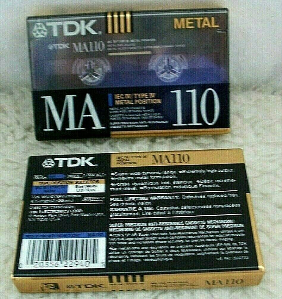 Metal Alloy Cassette Audio Type IV Metal Sealed Tape B923