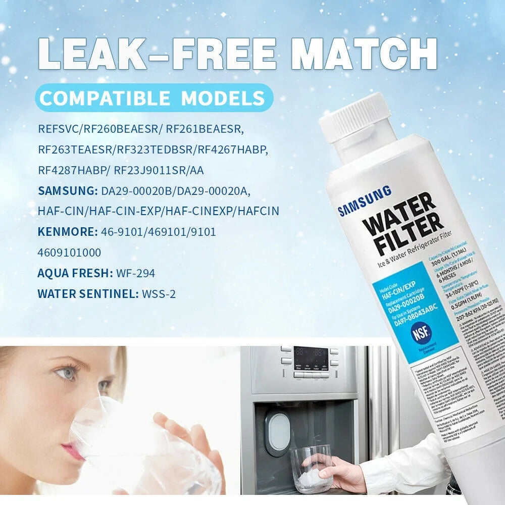 4 Pack Refrigerator Water Filter F5147