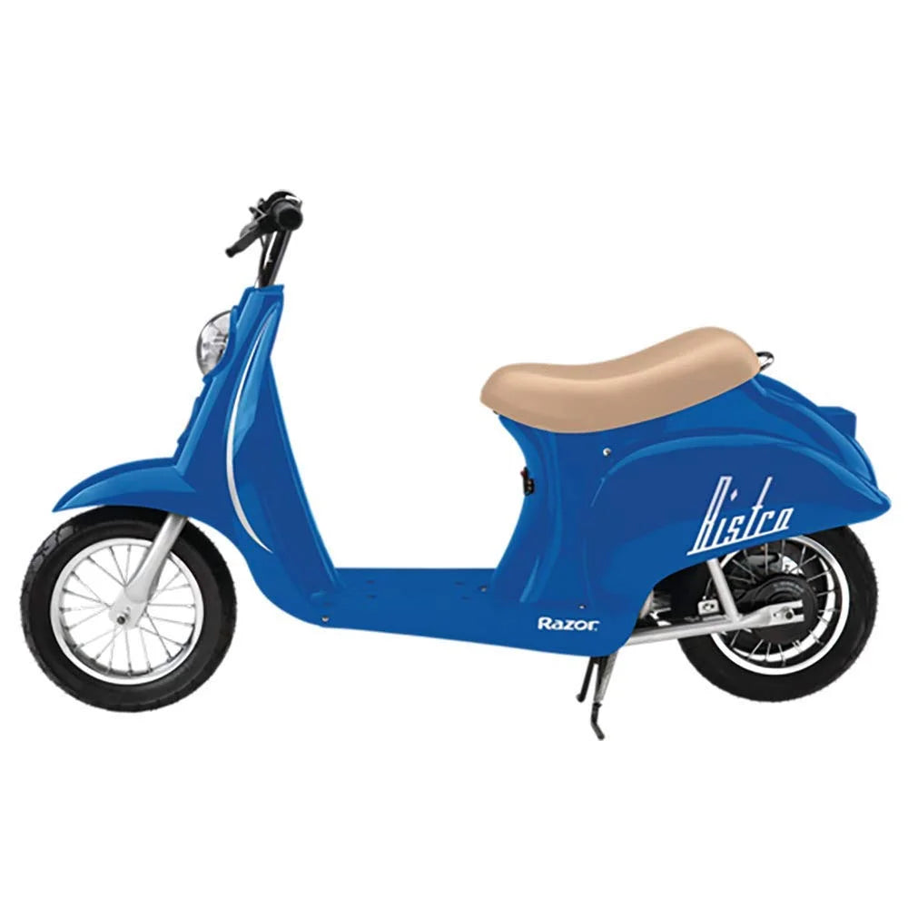 Blue 24V Electric Kids Ride On Retro Scooter O995433