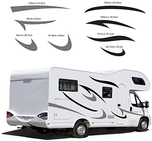 2Pcs Vinyl Graphics Kit Decals Car Stickers Pack of 2 Q49347