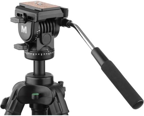 Aluminum Video Tripod System with Fluid Head, Extends to 82”, Max Load 15 lb, Carry Case Z32407
