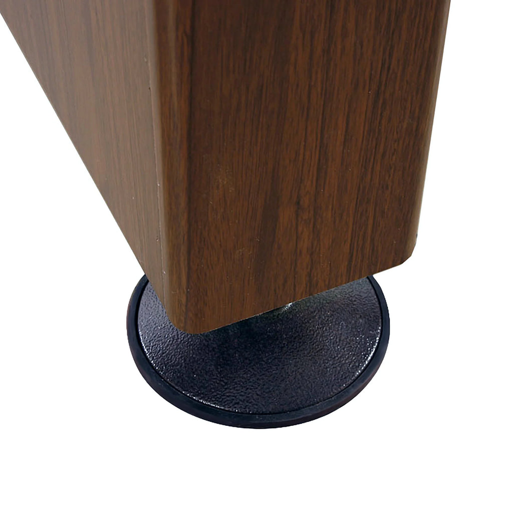 Walnut Finish Hardwood Shuffleboard Table with Storage Cabinets F33183