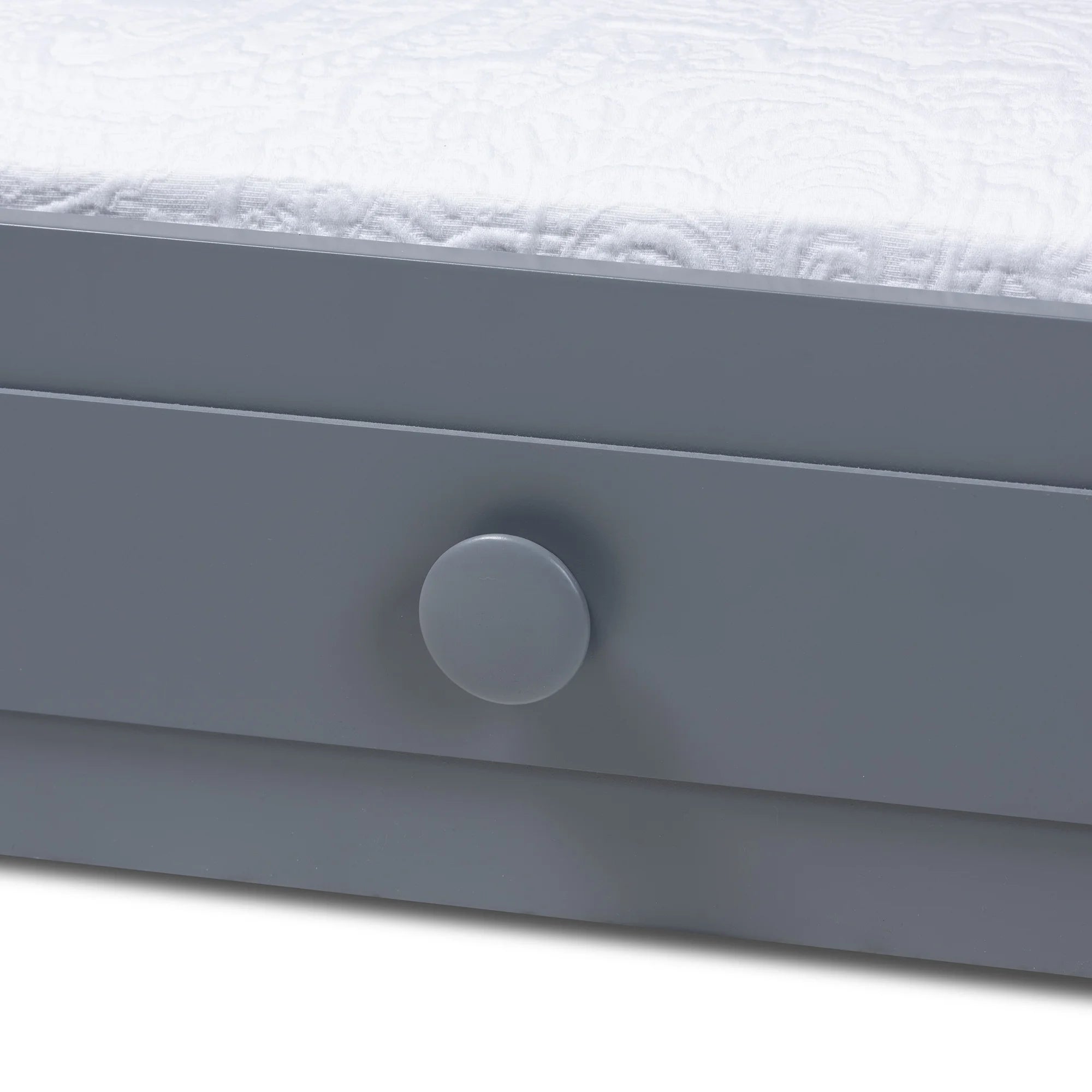 Gray Finished Wood Twin Size Trundle W381