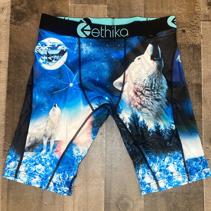 Blue/White Dog Boxers S516