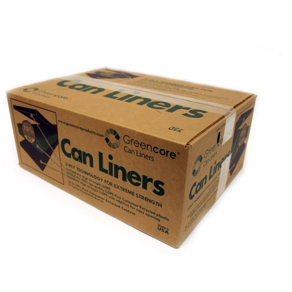 33-39 Gal HD Can Liners - Black - 150 per Case U193101