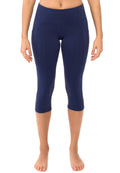 Midnight Supplex Capri with Side Pockets O4343