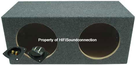 Dual 10" Sealed Subwoofer Sub Box Enclosure 3/4" MDF Wood V498868