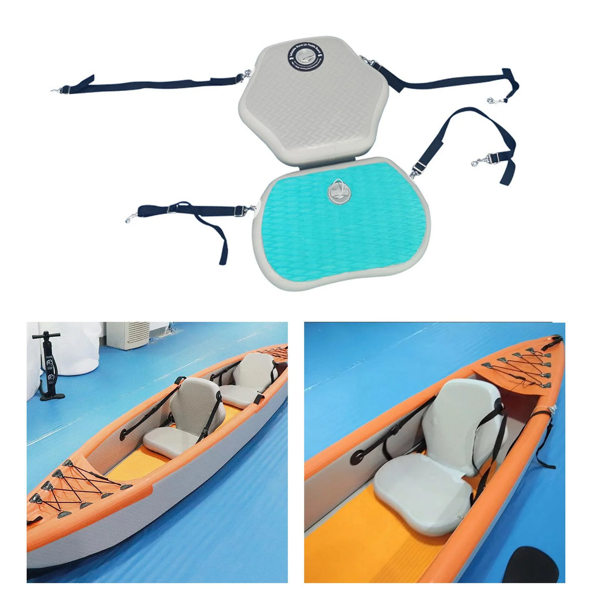Inflatable Kayak Seat with Back Support B359513