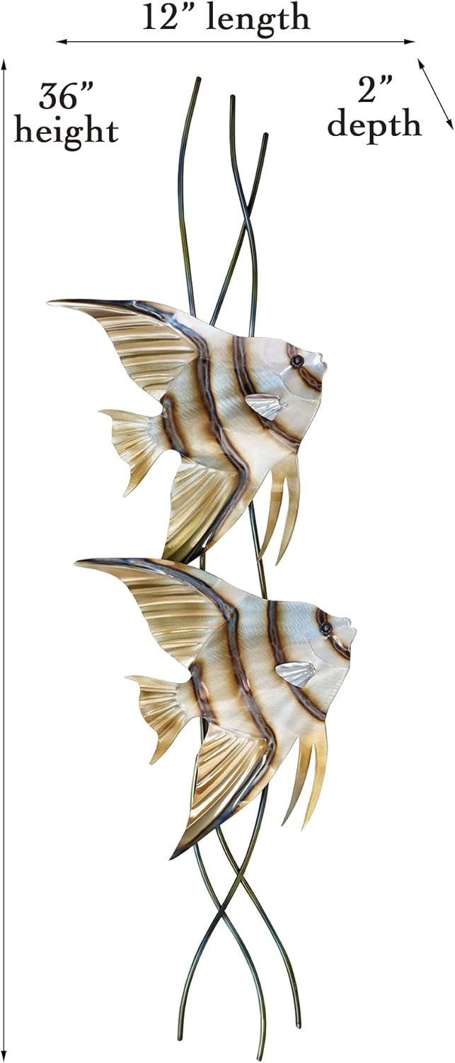 Contemporary Coastal Metal Wall Decor Pack of 2 G366395