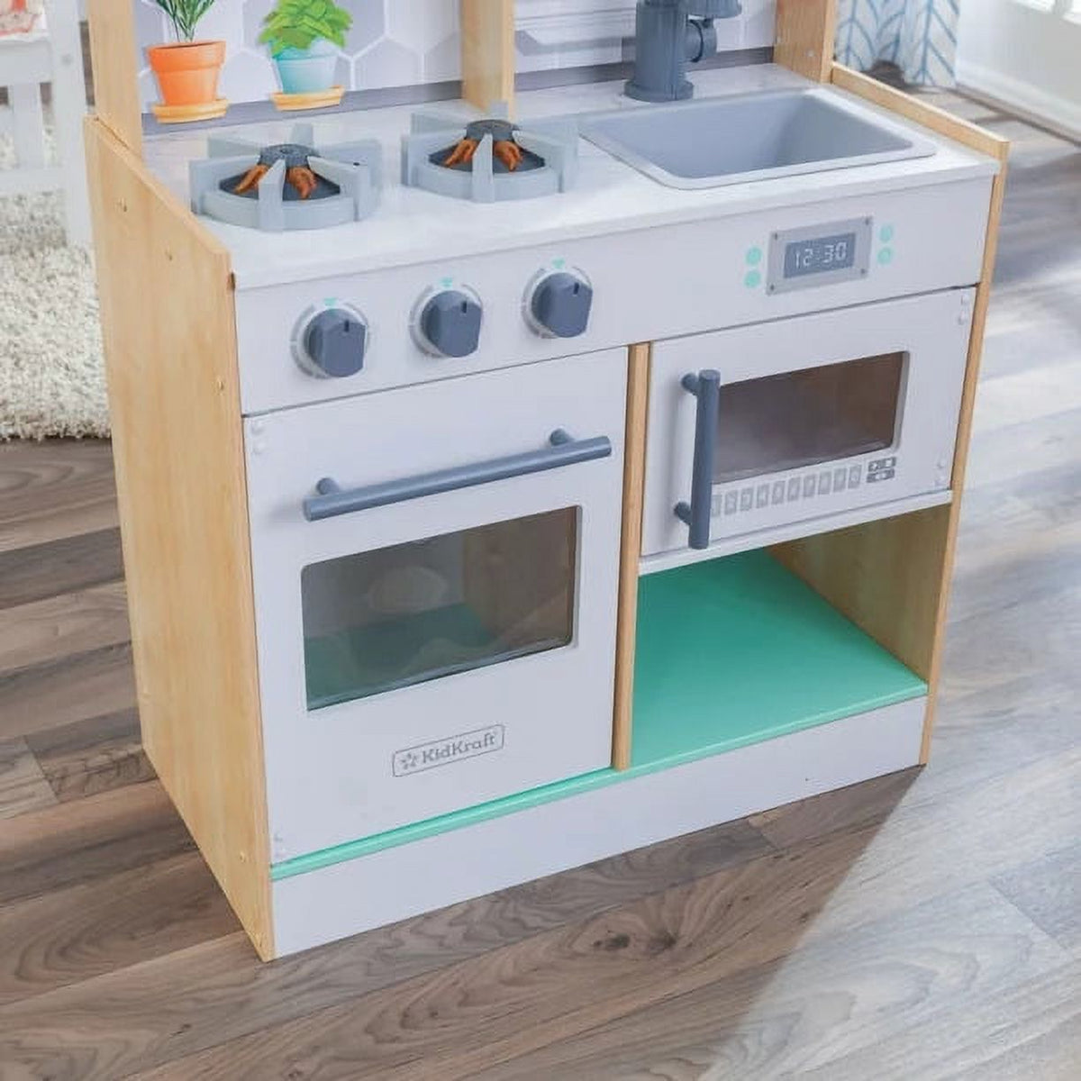 Natural Wooden Play Kitchen with 1 Piece Accessory Play Set R259500