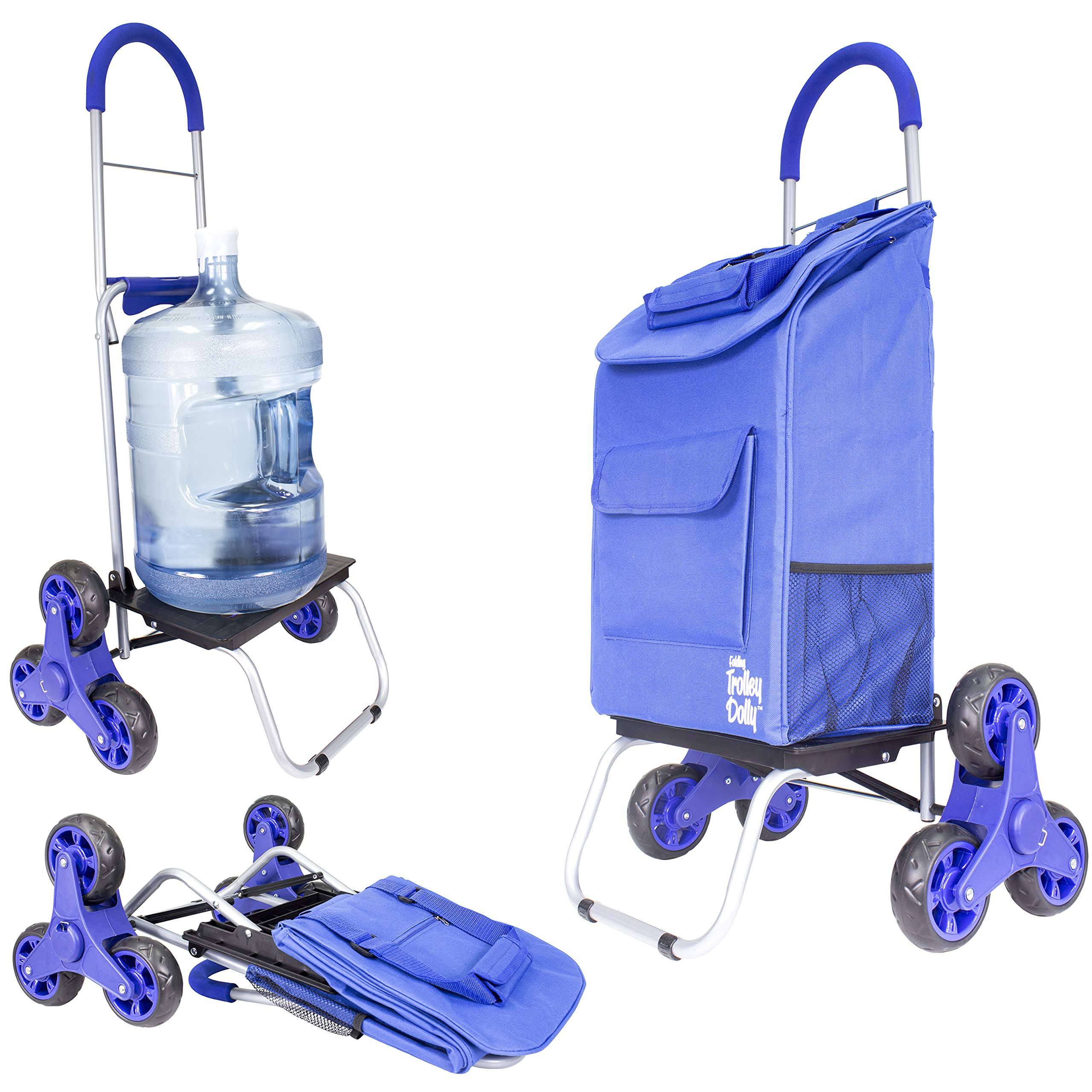 Blue Foldable Grocery Cart N7927