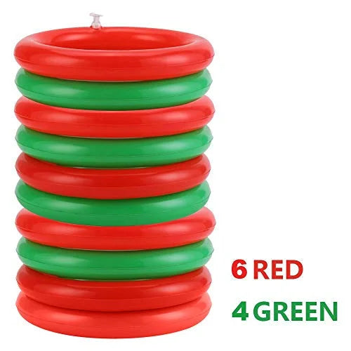 Inflatable Reindeer Antler Ring Toss Game (2 Antlers 10 Rings) S134