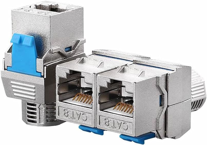 10 Pcs Cat7 Shielded Tool-Less Keystone Jack O23296