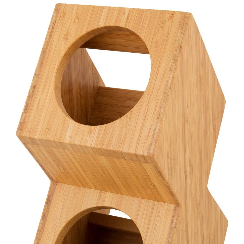 Bamboo 3-Compartment Cylinder Display J6516