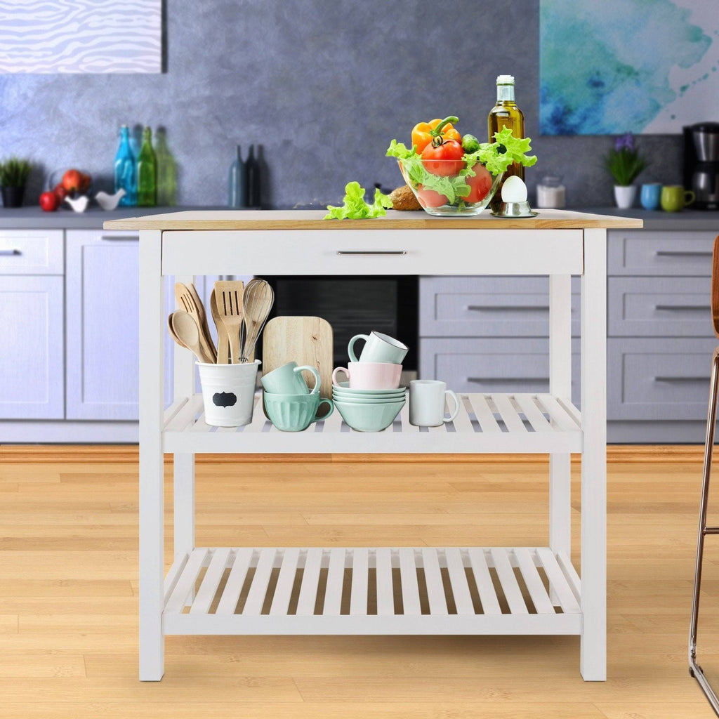 Solid Wood Kitchen Island D18571