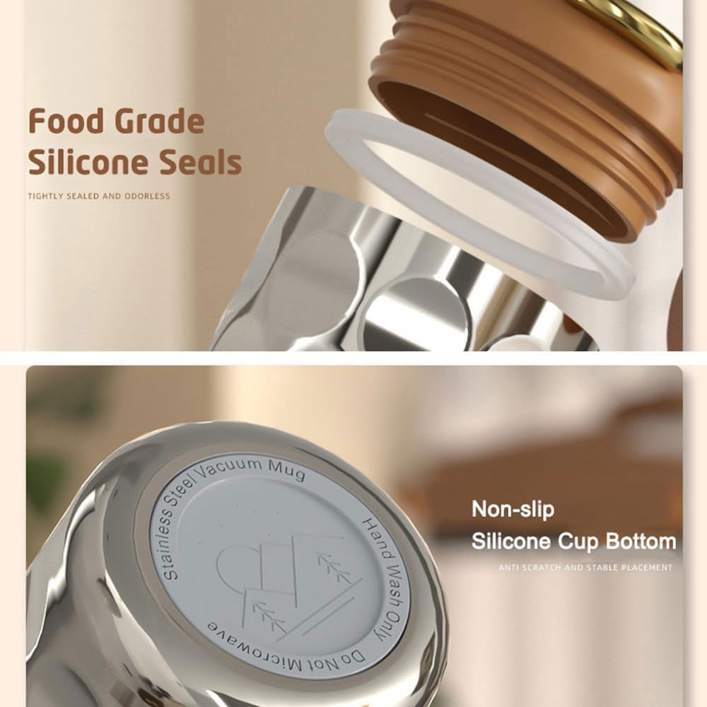 Smart Coffee Thermos with Temperature Display, 450ml W9690