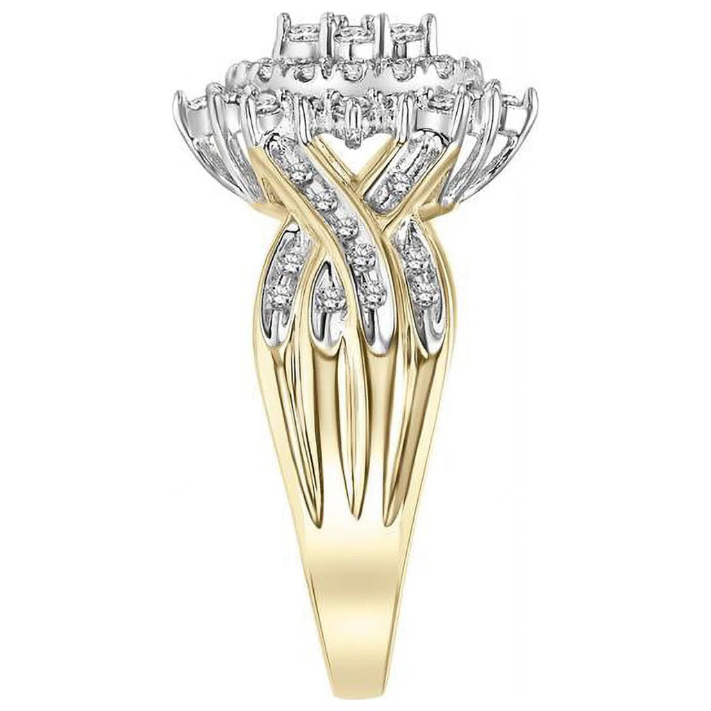 10KT Yellow Gold Marquise Diamond Ring R853797