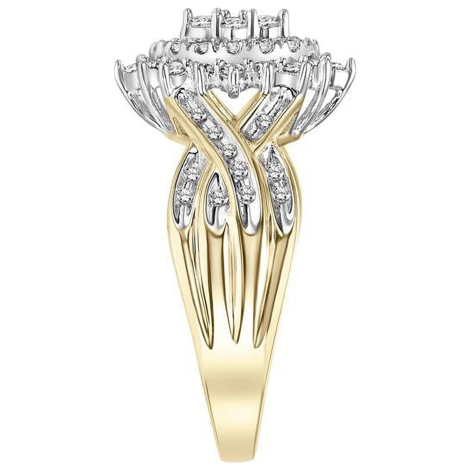 10KT Yellow Gold Marquise Diamond Ring R853797