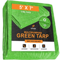 Green Poly Tarps 5 x 7 - Case of 50 V9573