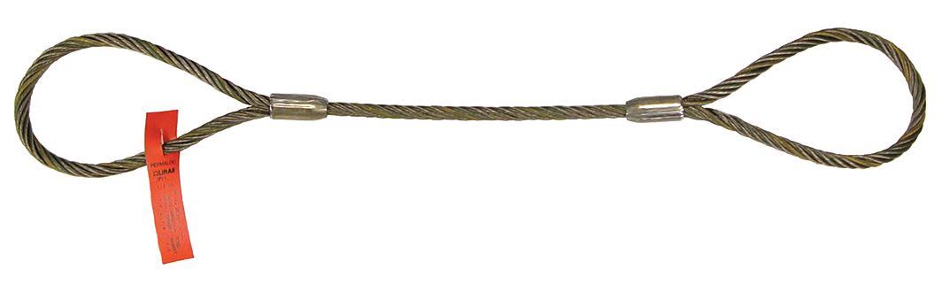18 ft Wire Rope Sling, 2200 lb Capacity W311391