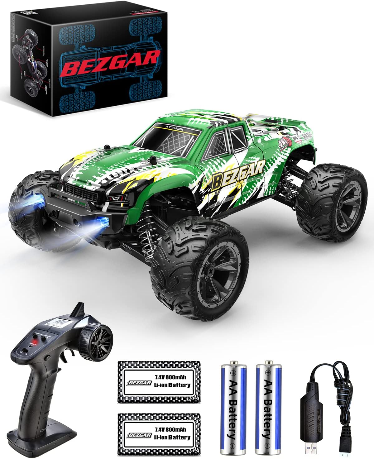 7 Hobby Grade 1:16 Scale Remote Control Truck Q466