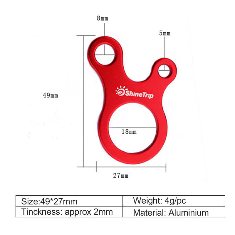3 Hole Aluminium Alloy Tent Tensioner Cords X780