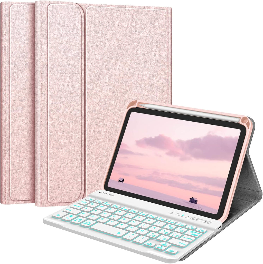 Lilac Purple Keyboard Case for iPad Mini 6 8.3 Inch with Detachable Bluetooth Keyboard Z56139