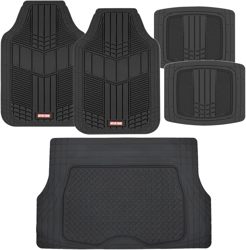 Blue Heavy Duty Rubber Auto Floor Mats with Cargo Trunk Liner L85473