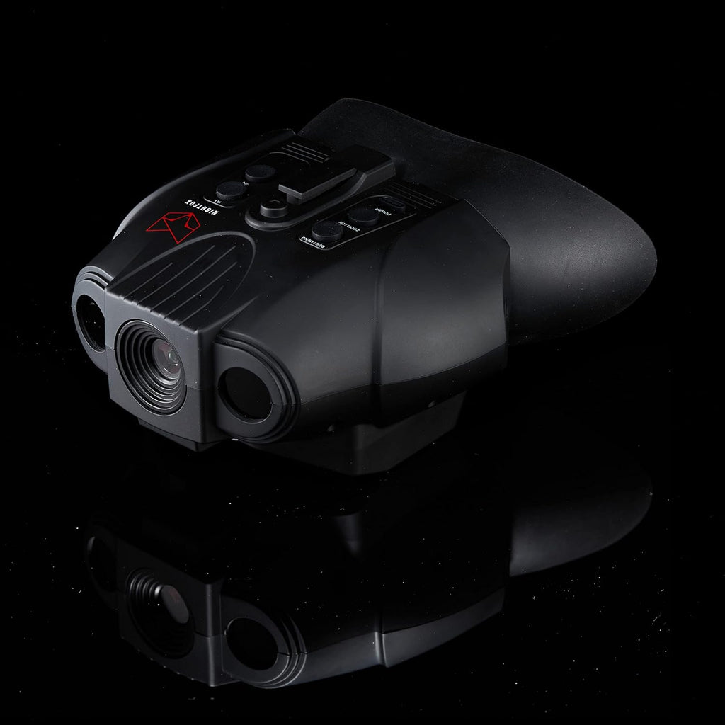 Red HD Digital Night Vision Goggles with 1x Magnification, 940nm Infrared, 1080p Video, USB Rechargeable X402716
