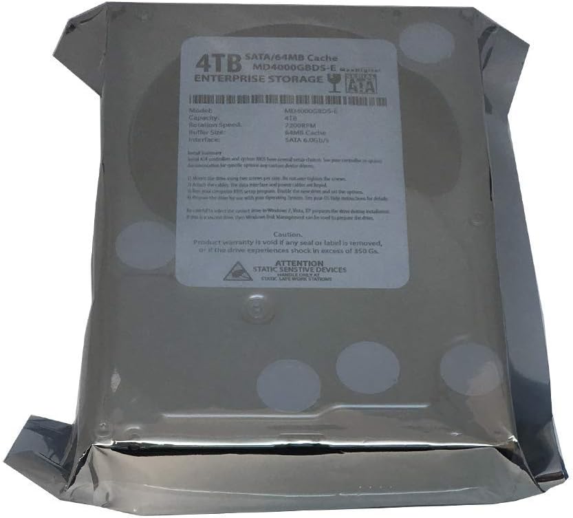 4TB 7200RPM 64MB Cache SATA 6.0Gb/s 3.5inch Internal Hard Drive Pack of 2 E23317