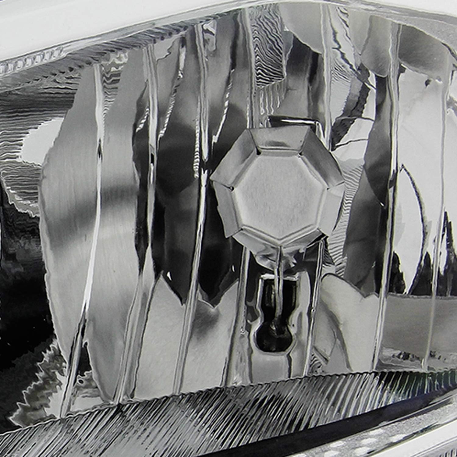 Chrome Bezel Halogen Headlight Driver Left Side O63580