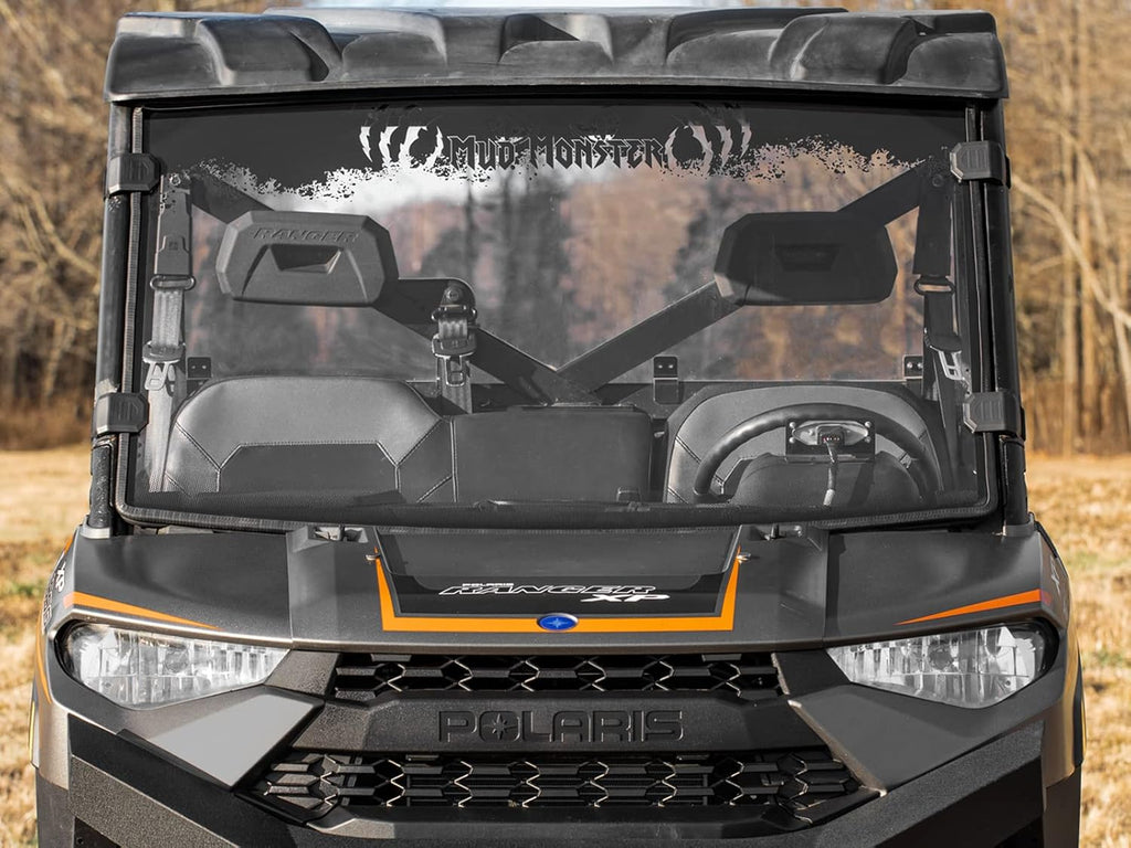Clear Scratch Resistant Full Windshield for Polaris Ranger XP 1000 / Crew P41952